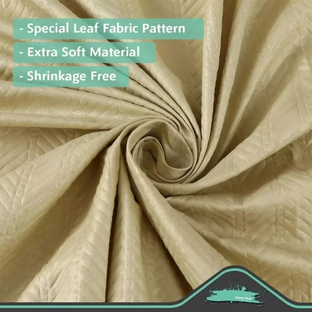 Eazzier Bath Waffle Shower Curtain or Liner/72x72in/Polyester/Sage Green